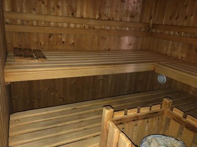 One of two saunas