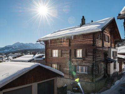 Aussicht vom Balkon Winter