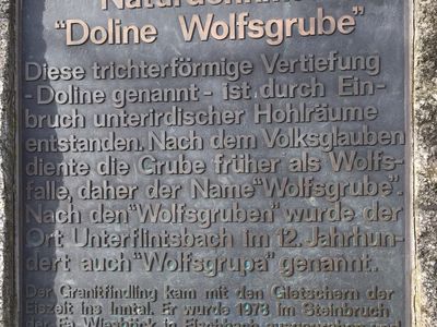 Naturdenkmal Doline Wolfsgrube