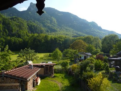 Blick vom Balkon