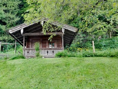 Hütte hintern Haus