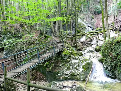 Wasserfall und Wolfsschlucht direkt vor der Haustür