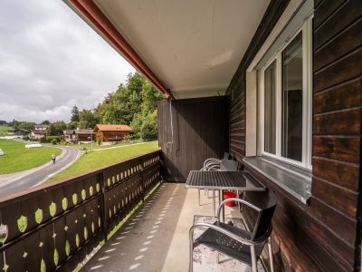 Ferienwohnung Casa Runaglias - Terrasse Aussicht