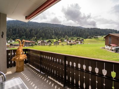 Ferienwohnung Casa Runaglias - Terrasse Aussicht