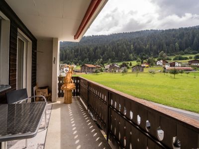 Ferienwohnung Casa Runaglias - Aussicht Terrasse