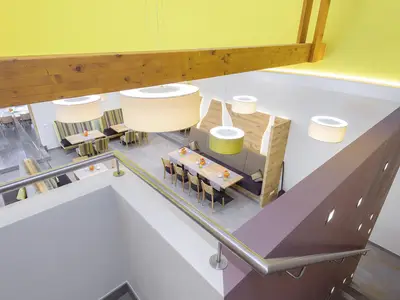 Frühstücksraum von oben