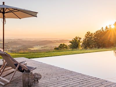 Chiemsee Chalet Ausblick am Morgen