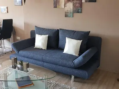 Wohnbereich. Sitzecke vor dem Kamin