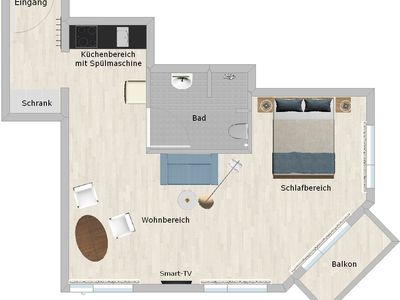 Grundriss Appartement 3