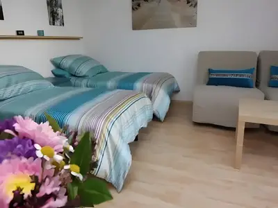 BEDROOM, INSIDE, OUTSIDE