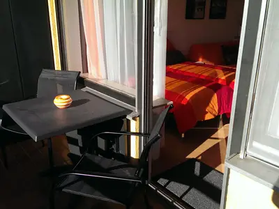 BEDROOM, INSIDE, OUTSIDE