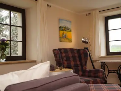 Leseecke im Wohnzimmer