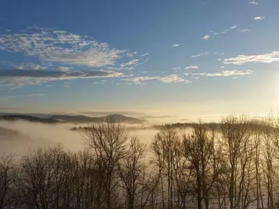 Ausblick vom Balkon