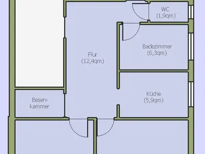 Grundriss der Ferienwohnung