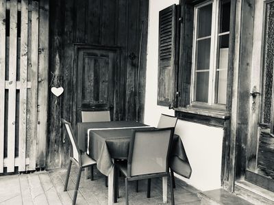 Terrasse mit Bergpanorama