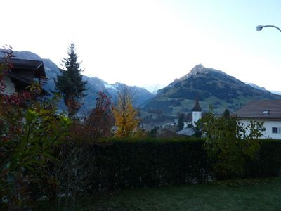 Aussicht auf Elsighorn und Dorf