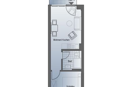 Ferienwohnung für 2 Personen (34 m²) in Fuhlendorf (Nordvorpommern) 7/10