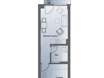 Ferienwohnung für 2 Personen (34 m²) in Fuhlendorf (Nordvorpommern) 7/10