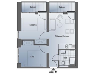 Ferienwohnung für 4 Personen (46 m²) in Fuhlendorf (Nordvorpommern) 9/10