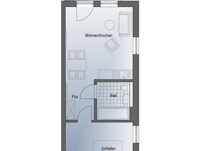 Ferienwohnung für 4 Personen (44 m²) in Fuhlendorf (Nordvorpommern) 6/10