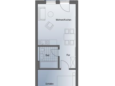 Ferienwohnung für 4 Personen (44 m²) in Fuhlendorf (Nordvorpommern) 8/10