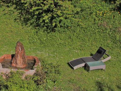 Garten mit Springbrunnen