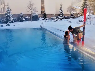 Außenpool Winter