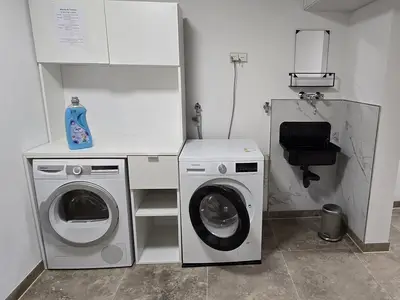 Wasch- und Trockengelegenheit im Haus