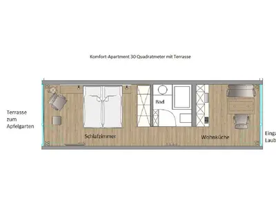 Ferienwohnung für 2 Personen (30 m²) in Gaienhofen 6/10