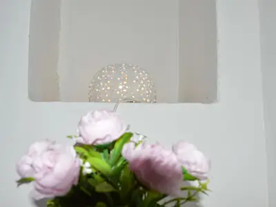 Detail eines typischen Schlafzimmers aus Apulien