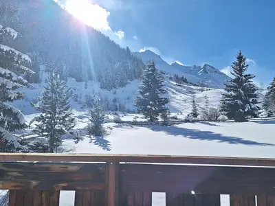 Aussicht Balkon Winter 1