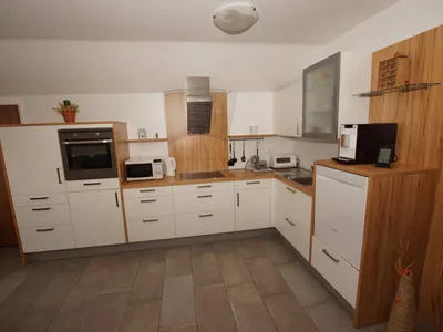 Küche in der Ferienwohnung Steiner