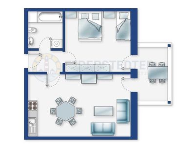 Ferienwohnung für 5 Personen (62 m²) in Garding 5/10