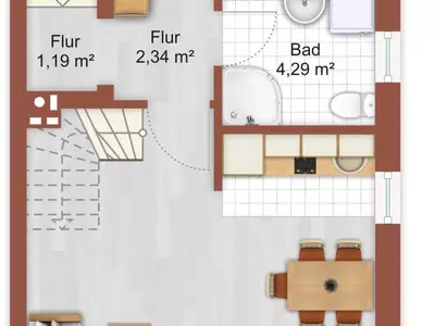Grundriss Hahneburg 21 Wohnung