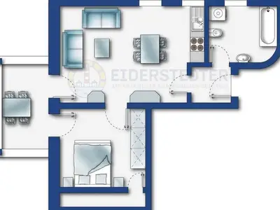 Ferienwohnung für 4 Personen (50 m²) in Garding 5/10