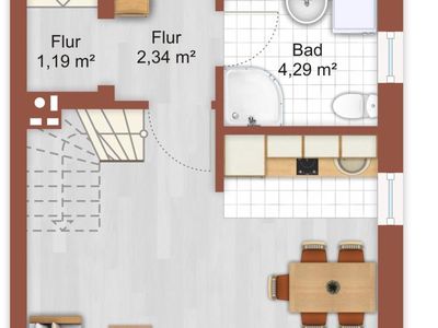 Grundriss Hahneburg 21 Wohnung