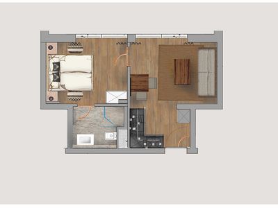 Ferienwohnung für 2 Personen (32 m²) in Garmisch-Partenkirchen 6/7