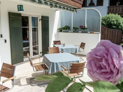 Terrasse für Frühstück und Aufenthalt