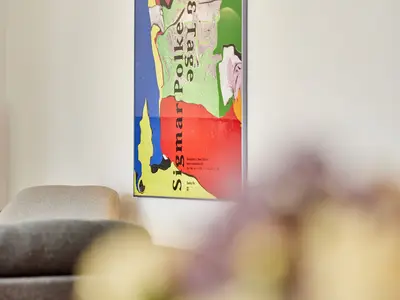 Als Deko Ausstellunsplakat Sigmar Polke
