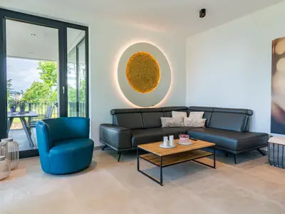 Wohnbereich mit Kamin