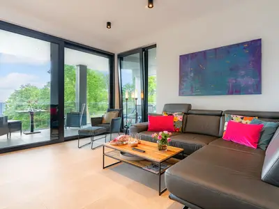 Wohnbereich mit Kamin