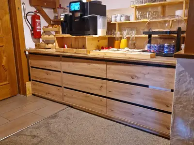 Frühstück Buffet Alpine Chalet Zigjam