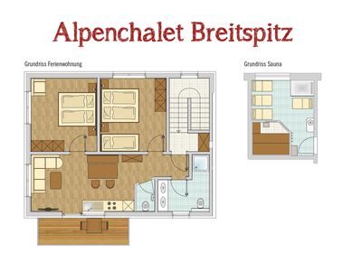 Grundriss Alpenchalet Breitspitz