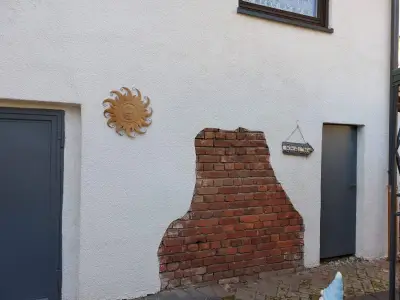 Eingang hinten im Hof zur Ferienwohnung