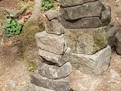 Steine spiel in der Holzbachschlucht