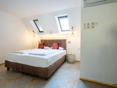 BEDROOM, INSIDE, OUTSIDE