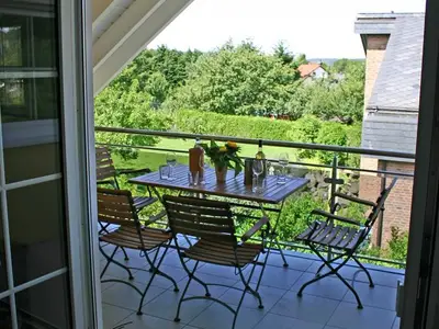 Blick auf den Balkon