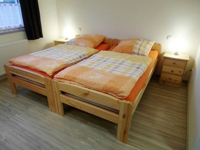 Ferienwohnung Kubatz Schlafzimmer Betten trennbar