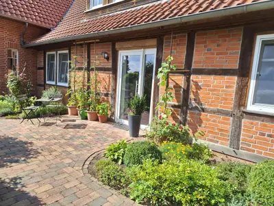 Hof Falke Eingang Ferienwohnung