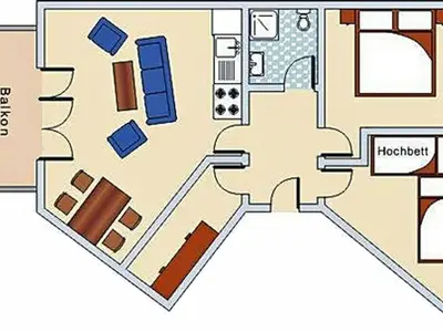 Ferienwohnung für 4 Personen (54 m²) in Glowe 3/10